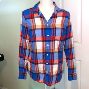 J crew Flannel top